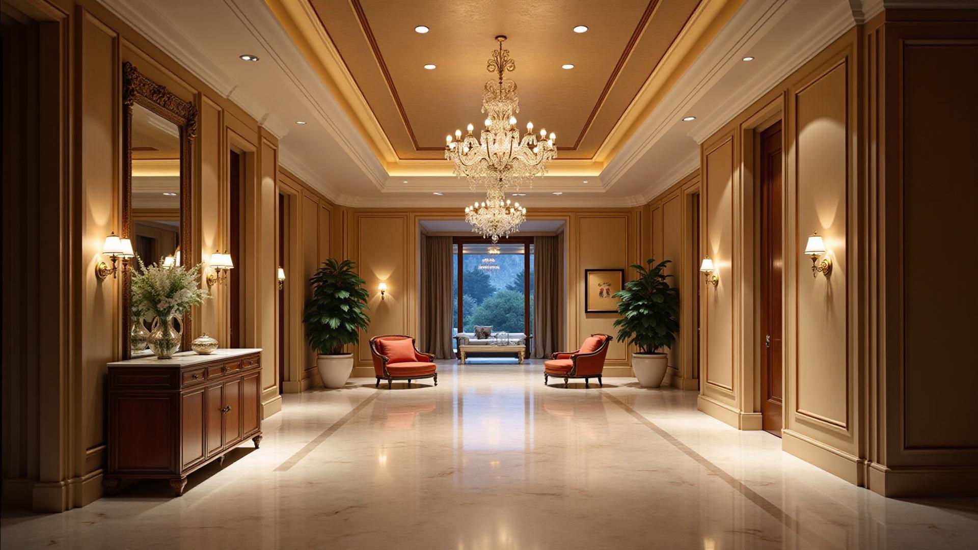 Luxury palace hotel interior